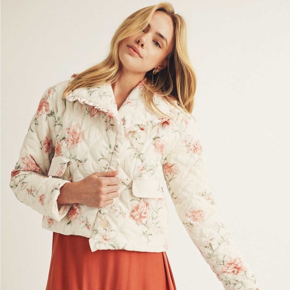 Floral Quilted Women's Jacket
